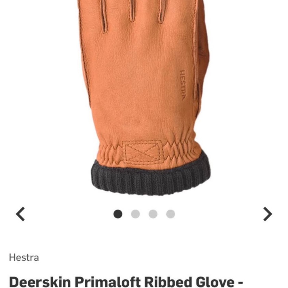 Hestra Deerskin Primaloft Gloves - Brown and Black